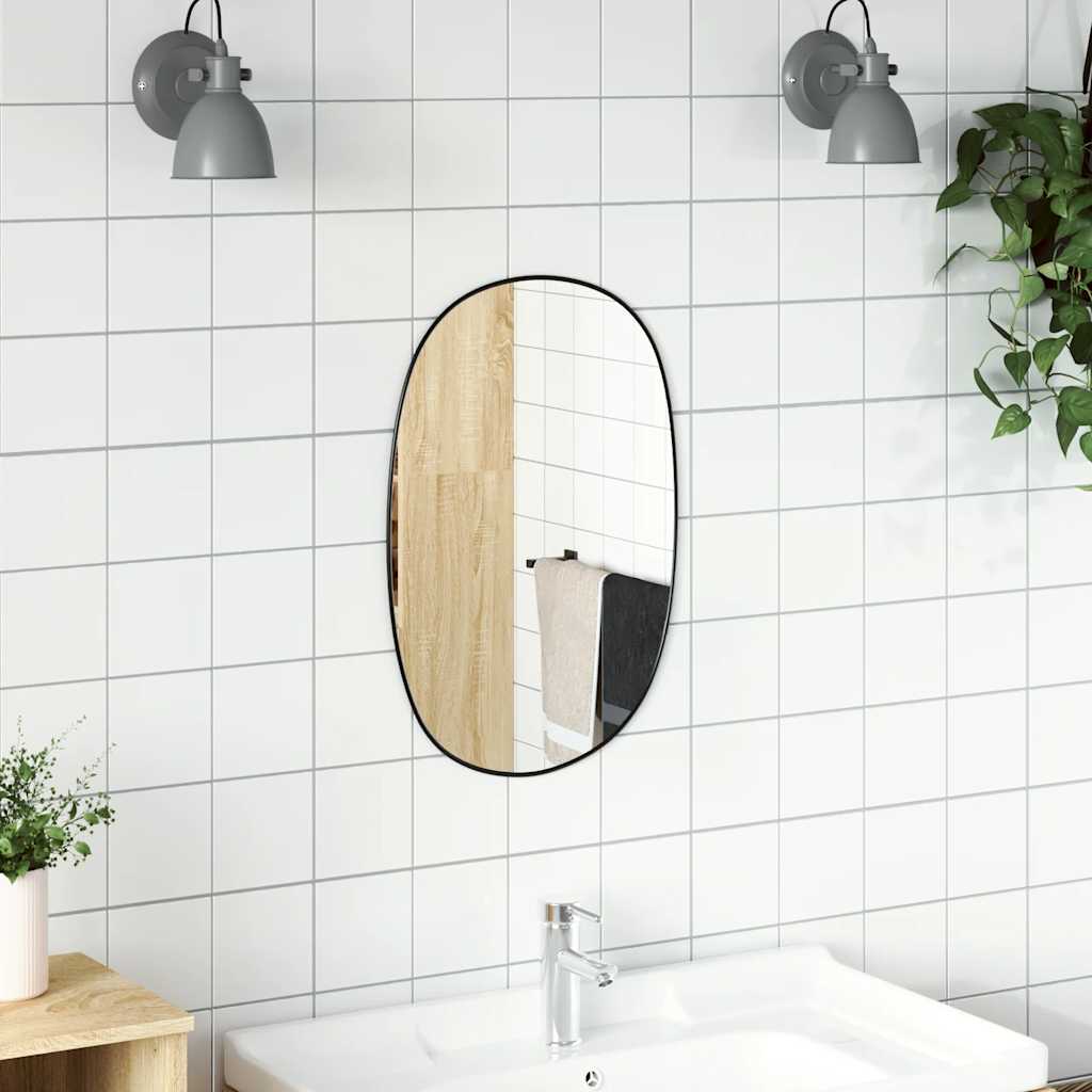 Specchio da Parete Nero 60x40 cm | homemem39