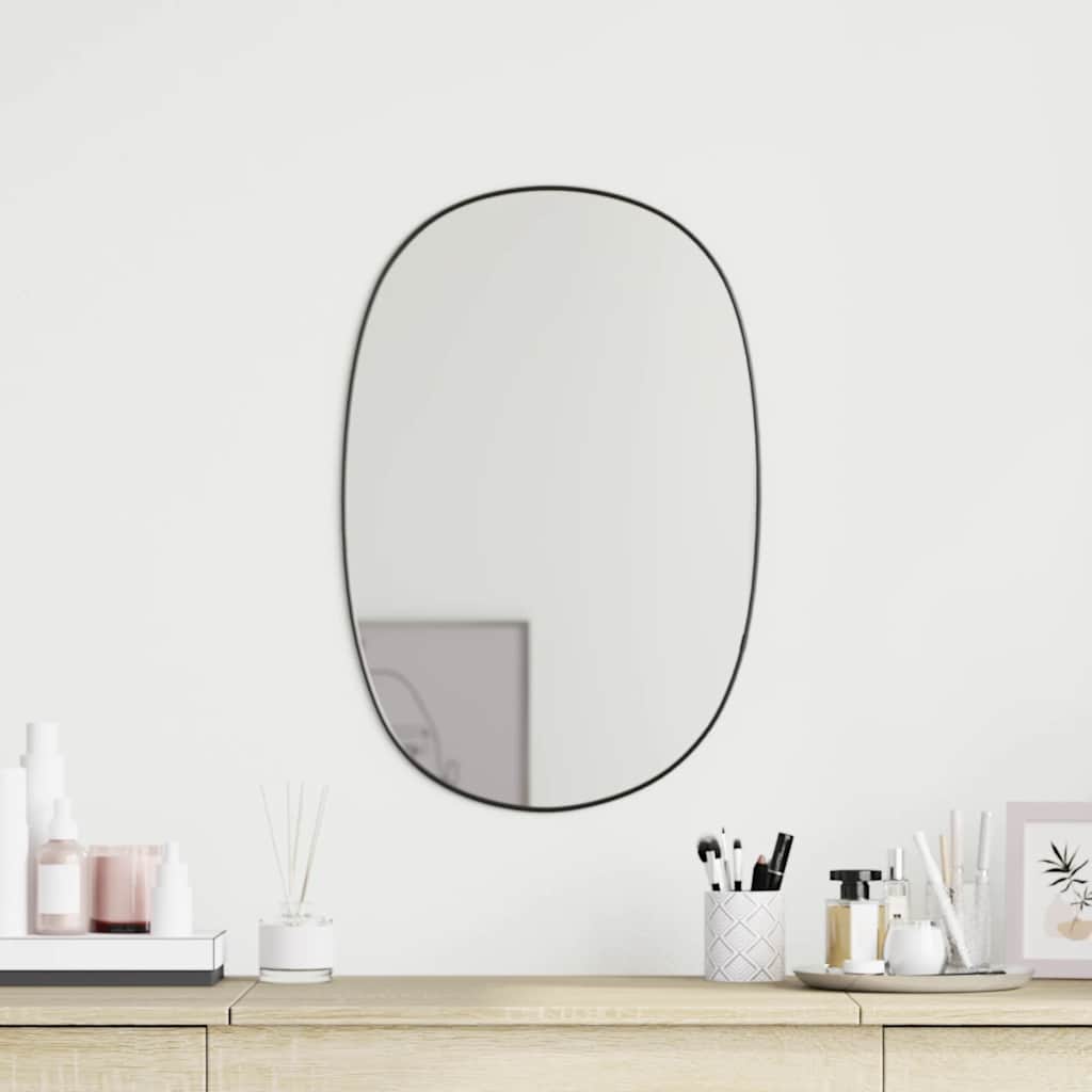 Specchio da Parete Nero 60x40 cm | homemem39