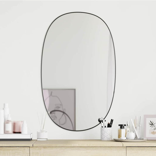 Specchio da Parete Nero 70x45 cm | homemem39