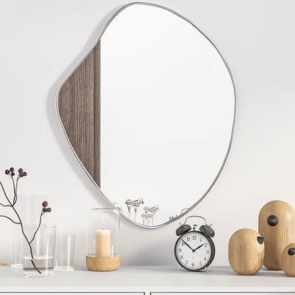 Specchio da Parete Argento 60x50 cm | homemem39