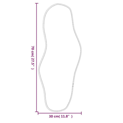 Specchio da Parete Argento 70x30 cm | homemem39