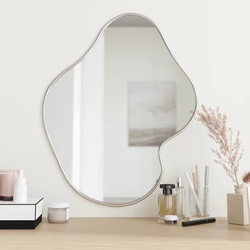 Specchio da Parete Argento 60x50 cm | homemem39