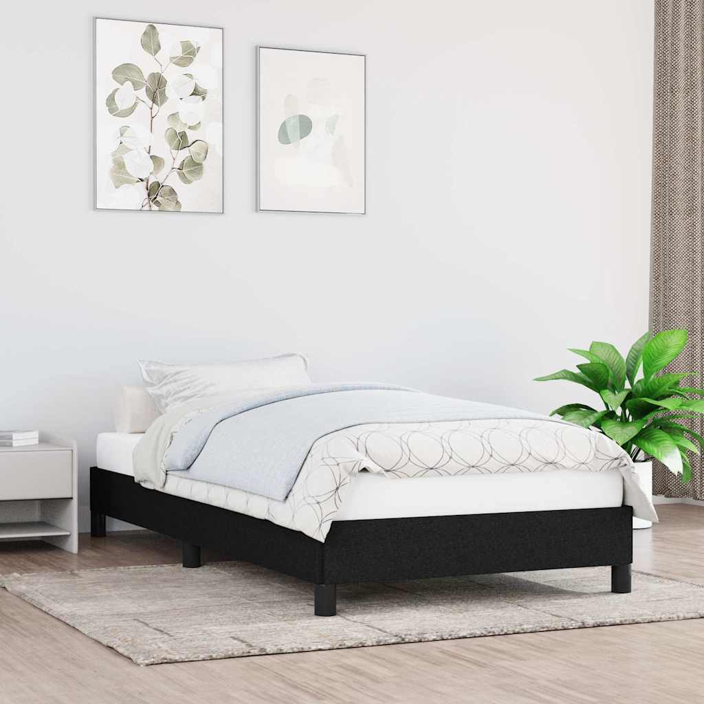 Giroletto senza Materasso Nero 80x200 cm Tessuto