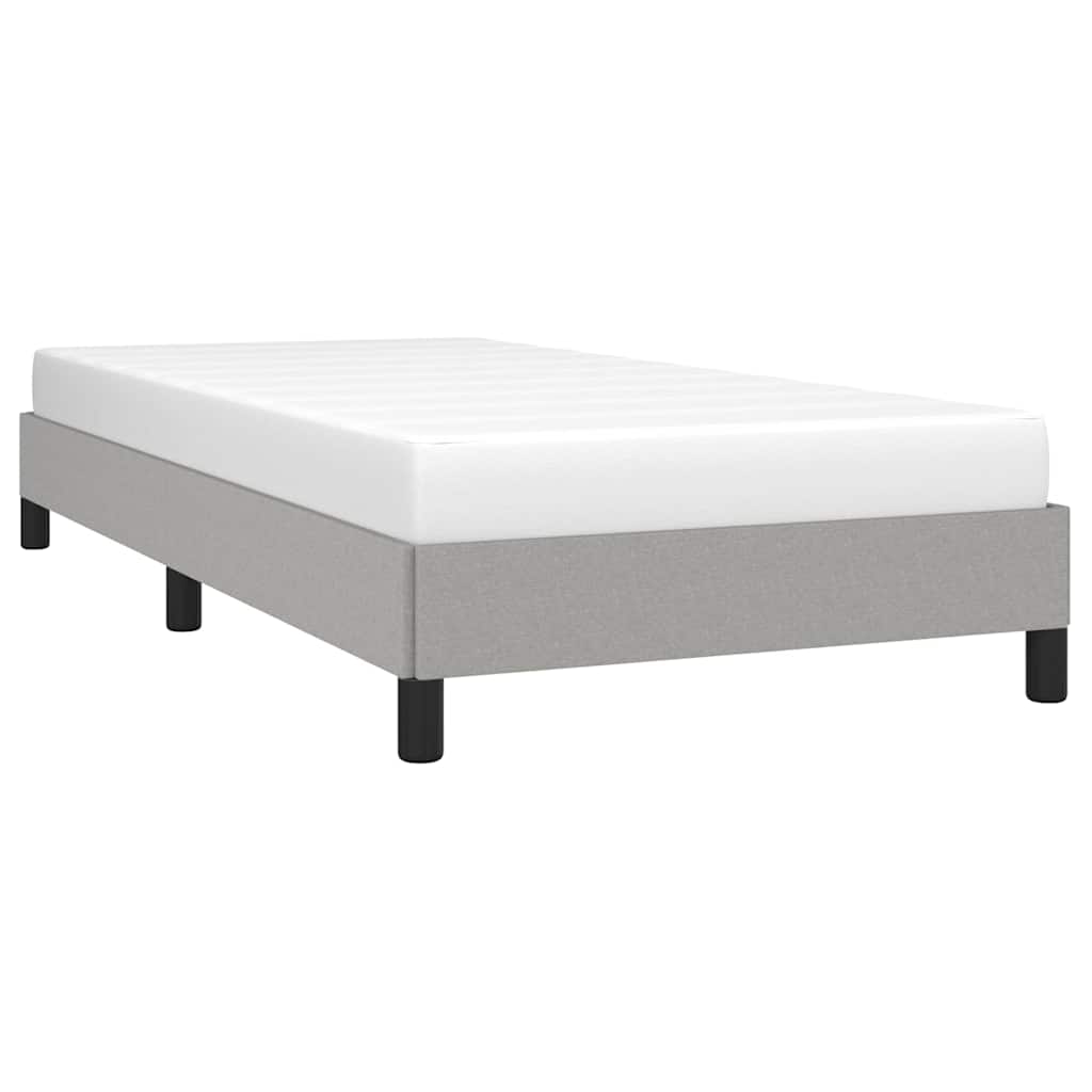 Giroletto senza Materasso Grigio Chiaro 90x190 cm Tessuto