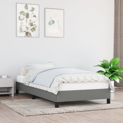 Giroletto senza Materasso Grigio Scuro 90x190 cm Tessuto | homemem39