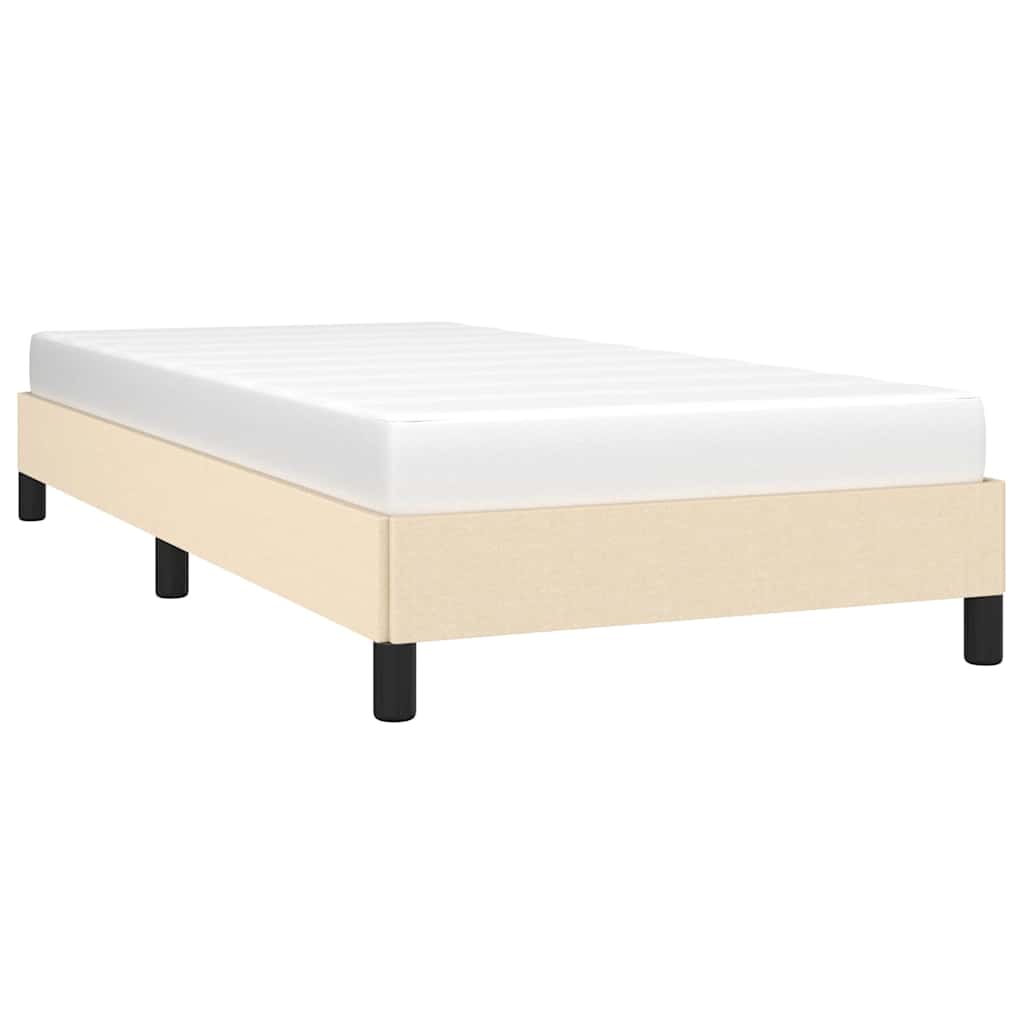 Giroletto senza Materasso Crema 90x200 cm in Tessuto