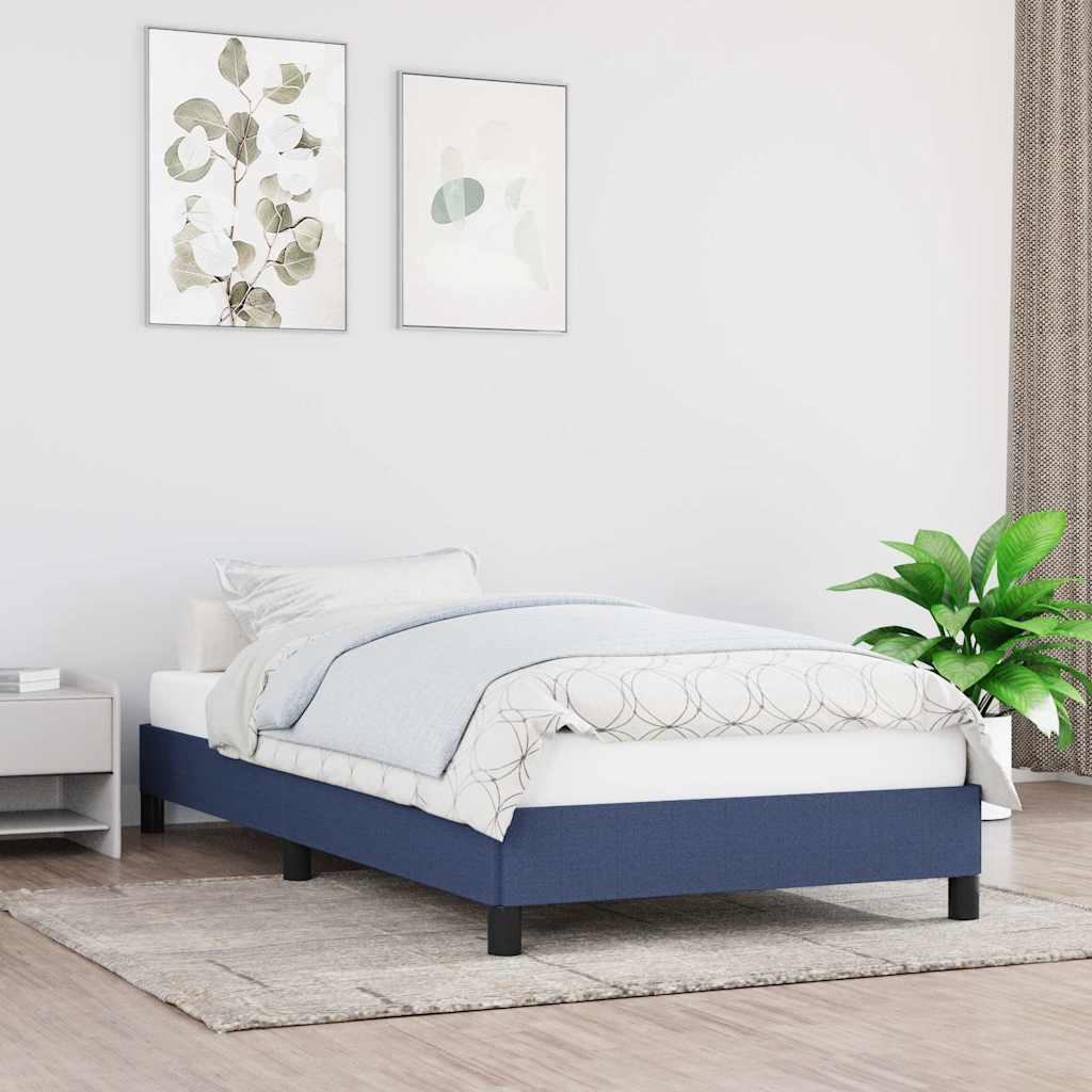 Giroletto senza Materasso Blu 100x200 cm in Tessuto