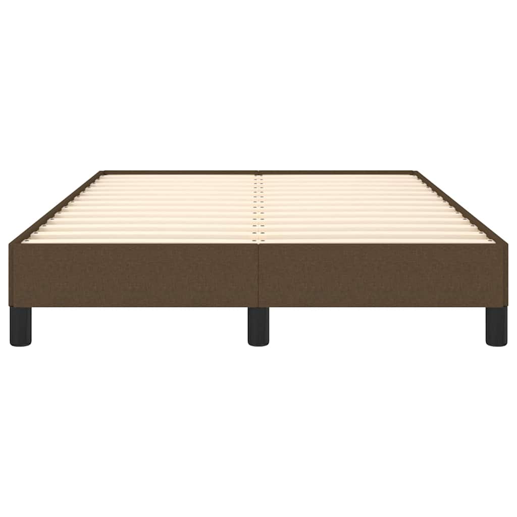 Giroletto senza Materasso Marrone Scuro 120x200 cm Tessuto