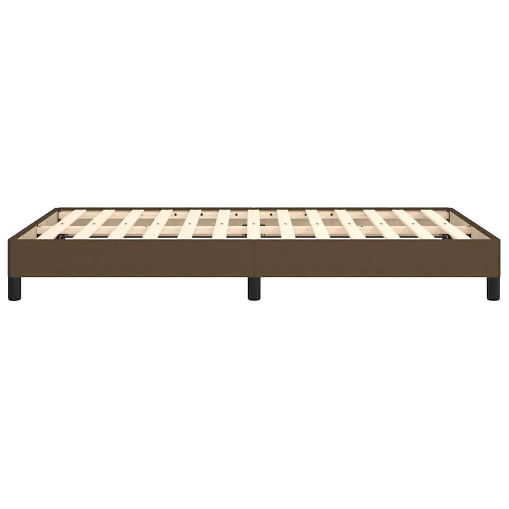 Giroletto senza Materasso Marrone Scuro 120x200 cm Tessuto