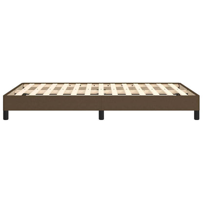 Giroletto senza Materasso Marrone Scuro 120x200 cm Tessuto