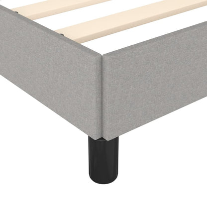 Giroletto senza Materasso Grigio Chiaro 140x190 cm Tessuto | homemem39
