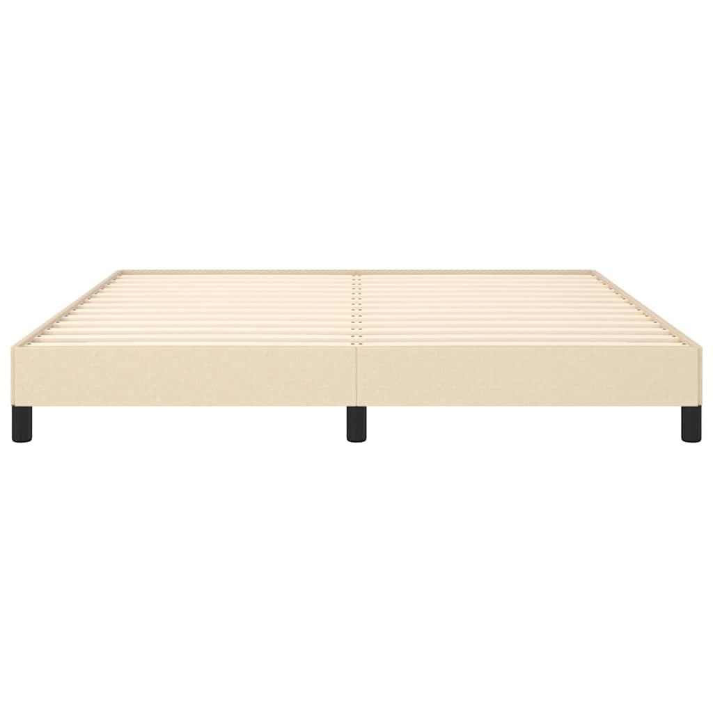 Giroletto senza Materasso Crema 160x200 cm in Tessuto