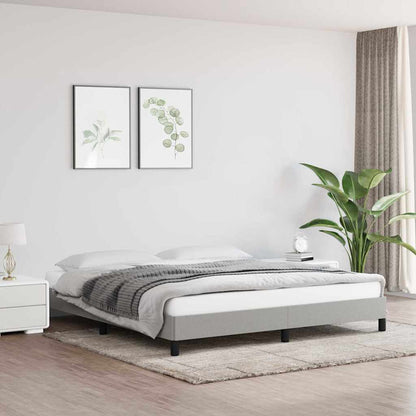 Giroletto senza Materasso Grigio Chiaro 180x200 cm Tessuto