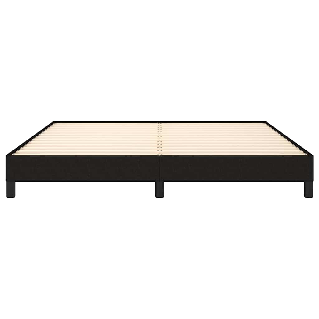 Giroletto senza Materasso Nero 180x200 cm in Tessuto