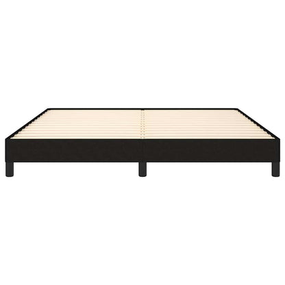 Giroletto senza Materasso Nero 180x200 cm in Tessuto