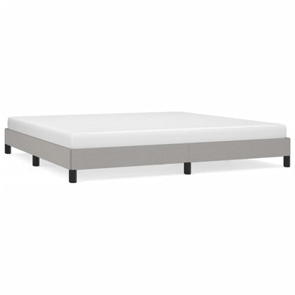 Giroletto senza Materasso Grigio Chiaro 200x200 cm Tessuto - homemem39