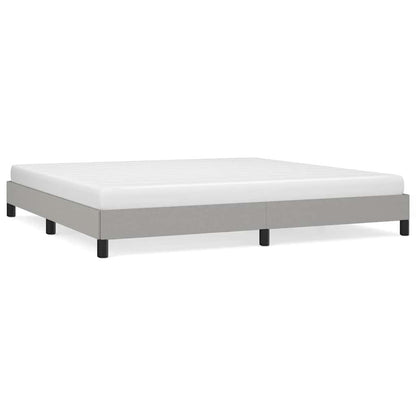 Giroletto senza Materasso Grigio Chiaro 200x200 cm Tessuto