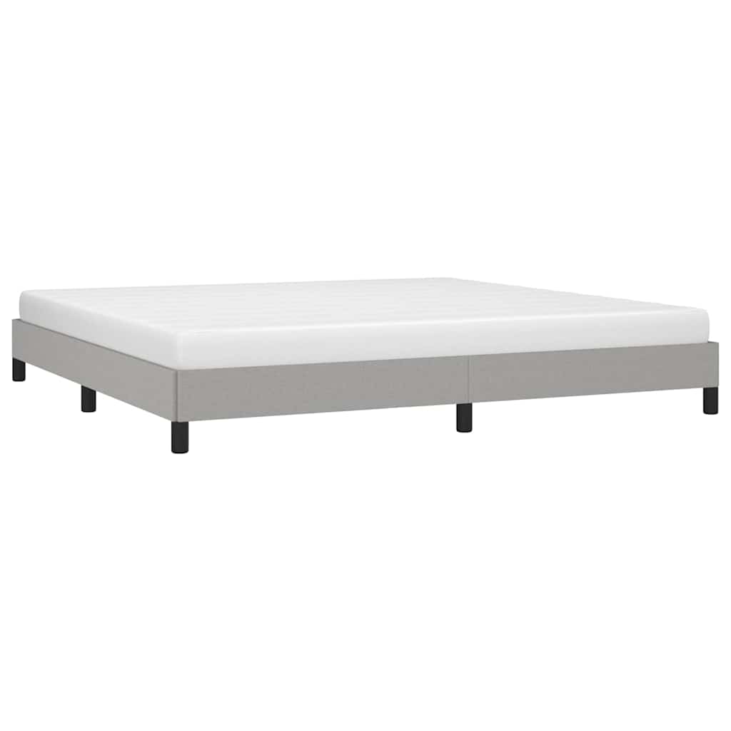 Giroletto senza Materasso Grigio Chiaro 200x200 cm Tessuto