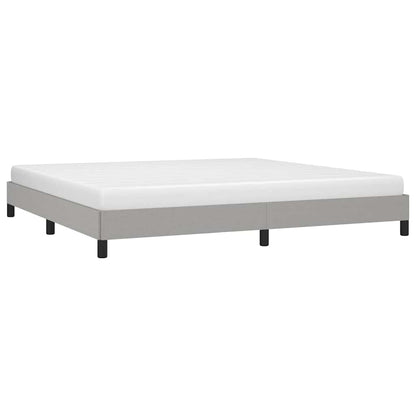 Giroletto senza Materasso Grigio Chiaro 200x200 cm Tessuto
