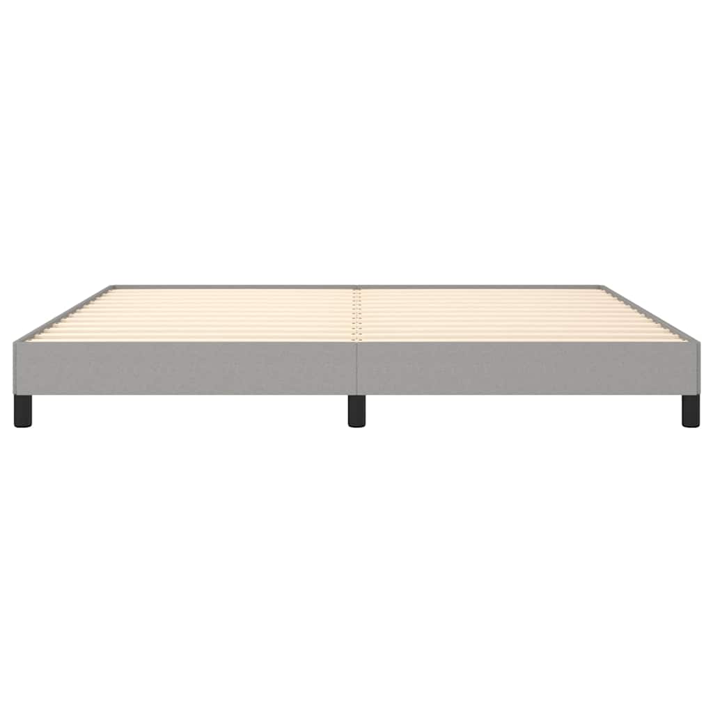 Giroletto senza Materasso Grigio Chiaro 200x200 cm Tessuto