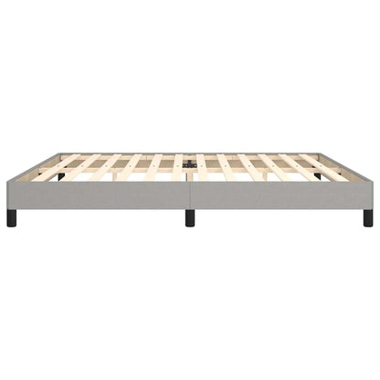 Giroletto senza Materasso Grigio Chiaro 200x200 cm Tessuto