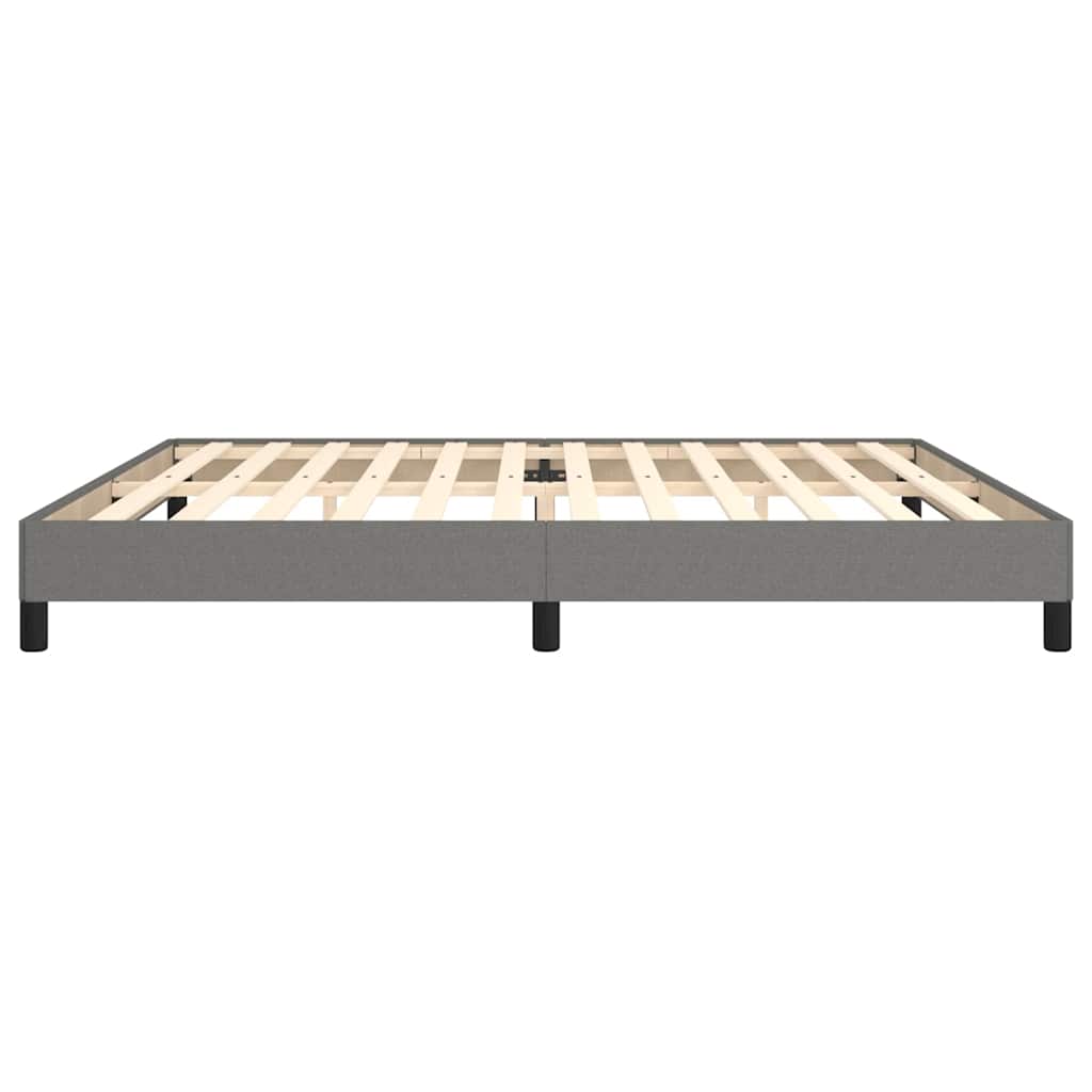 Giroletto senza Materasso Grigio Scuro 200x200 cm Tessuto