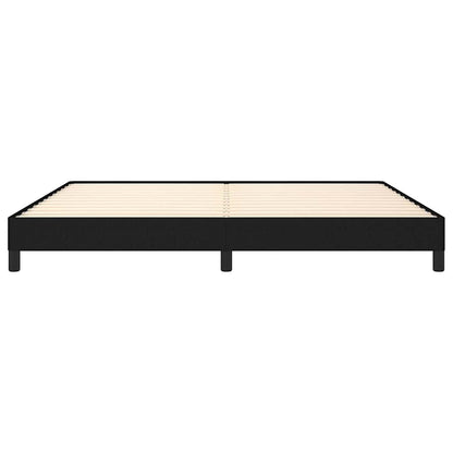 Giroletto senza Materasso Nero 200x200 cm in Tessuto