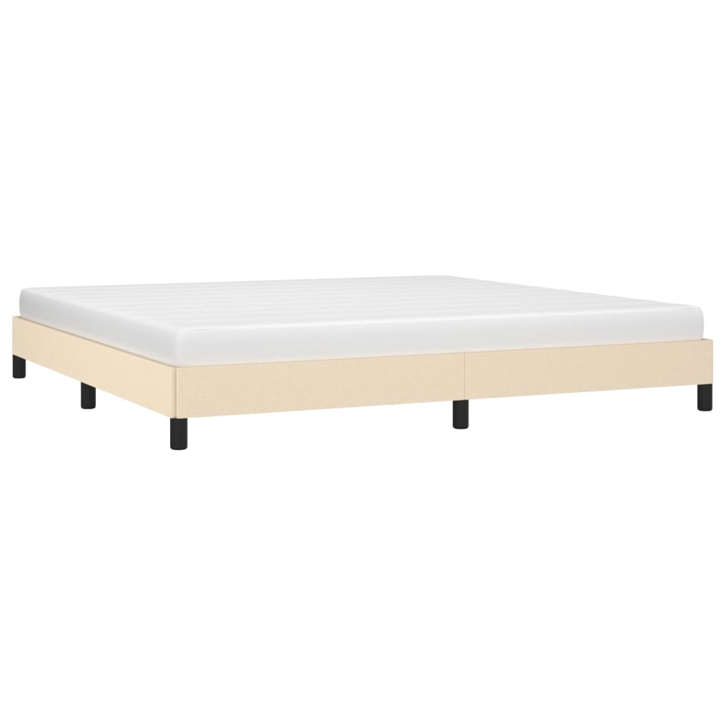 Giroletto senza Materasso Crema 200x200 cm in Tessuto