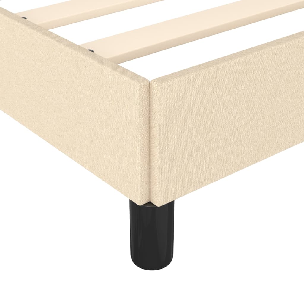 Giroletto senza Materasso Crema 200x200 cm in Tessuto