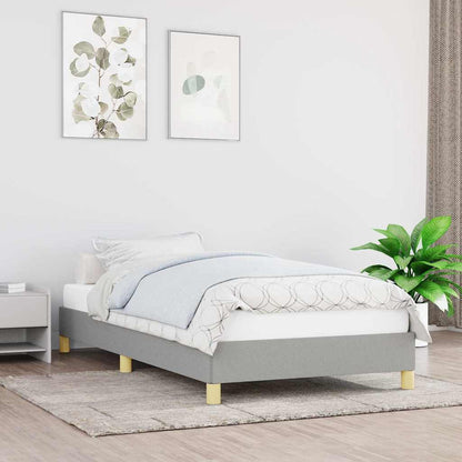 Giroletto senza Materasso Grigio Chiaro 80x200 cm Tessuto