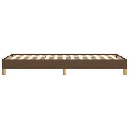 Giroletto senza Materasso Marrone Scuro 80x200 cm Tessuto
