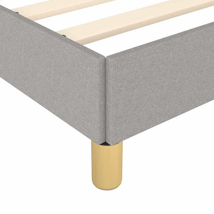 Giroletto senza Materasso Grigio Chiaro 90x190 cm Tessuto