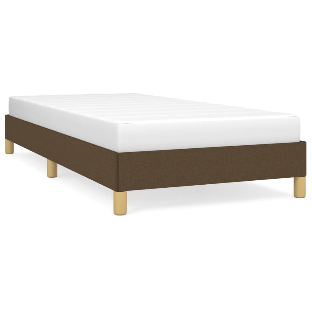 Giroletto senza Materasso Marrone Scuro 90x190 cm Tessuto
