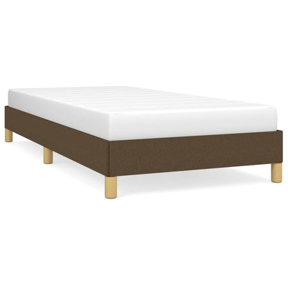 Giroletto senza Materasso Marrone Scuro 90x190 cm Tessuto
