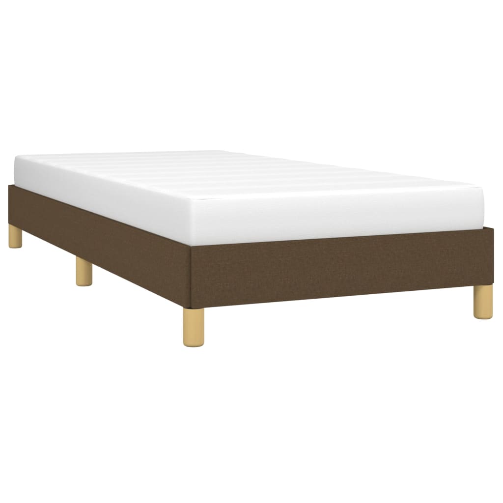 Giroletto senza Materasso Marrone Scuro 90x190 cm Tessuto