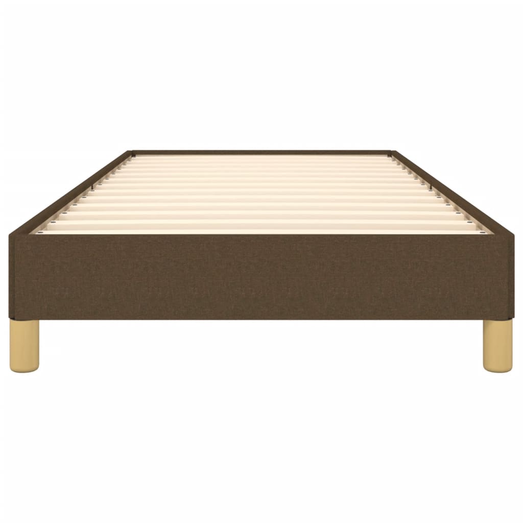 Giroletto senza Materasso Marrone Scuro 90x190 cm Tessuto