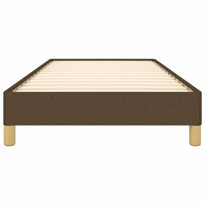 Giroletto senza Materasso Marrone Scuro 90x190 cm Tessuto