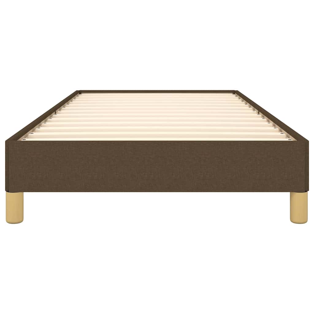 Giroletto senza Materasso Marrone Scuro 90x190 cm Tessuto