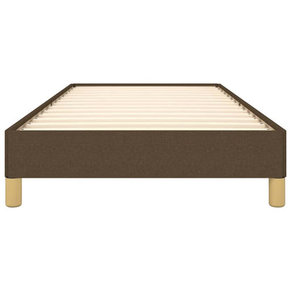 Giroletto senza Materasso Marrone Scuro 90x190 cm Tessuto