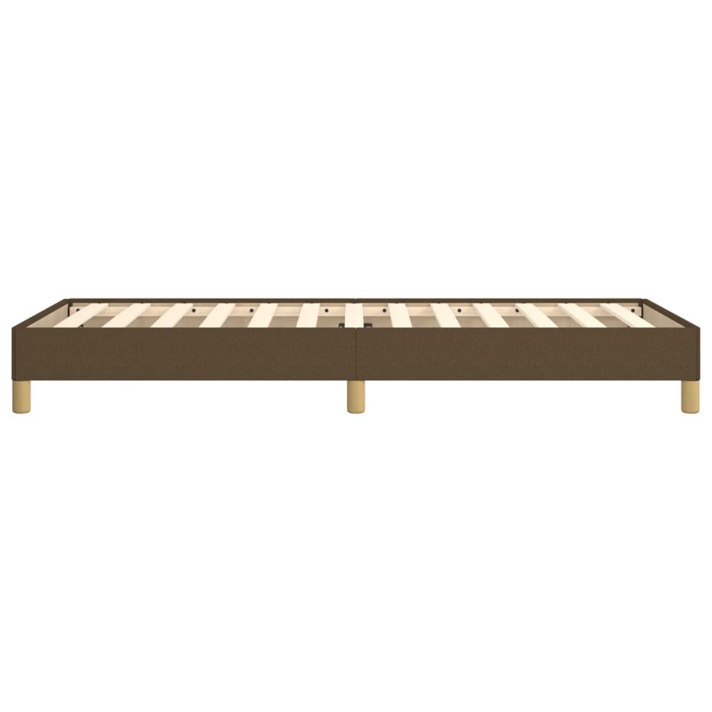 Giroletto senza Materasso Marrone Scuro 90x190 cm Tessuto