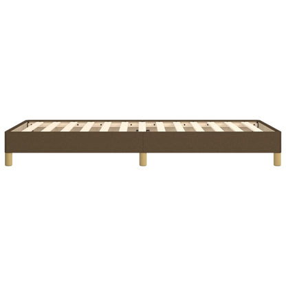 Giroletto senza Materasso Marrone Scuro 90x190 cm Tessuto