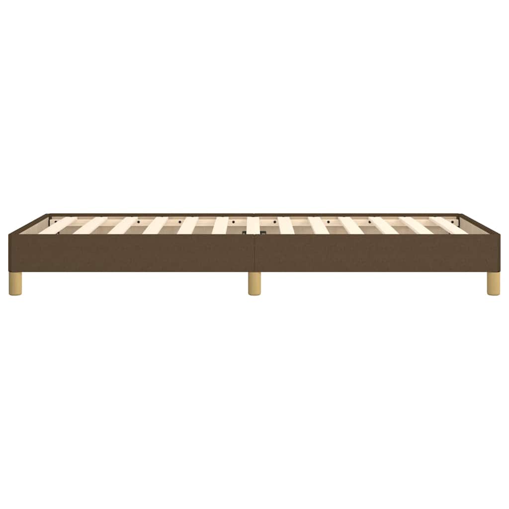 Giroletto senza Materasso Marrone Scuro 90x190 cm Tessuto