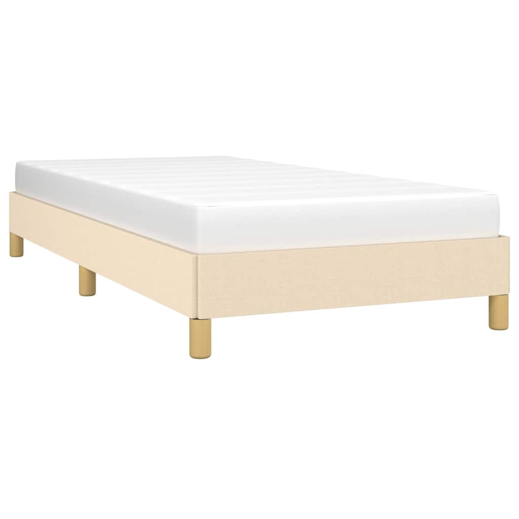 Giroletto senza Materasso Crema 90x190 cm in Tessuto