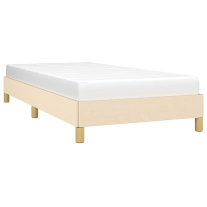Giroletto senza Materasso Crema 90x190 cm in Tessuto