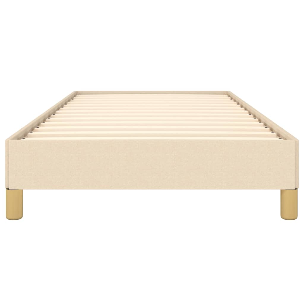 Giroletto senza Materasso Crema 90x190 cm in Tessuto