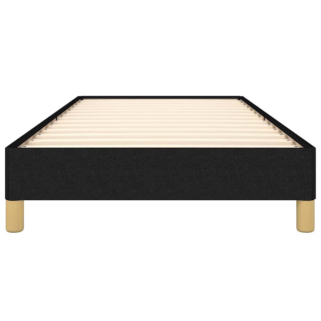 Giroletto senza Materasso Nero 100x200 cm in Tessuto