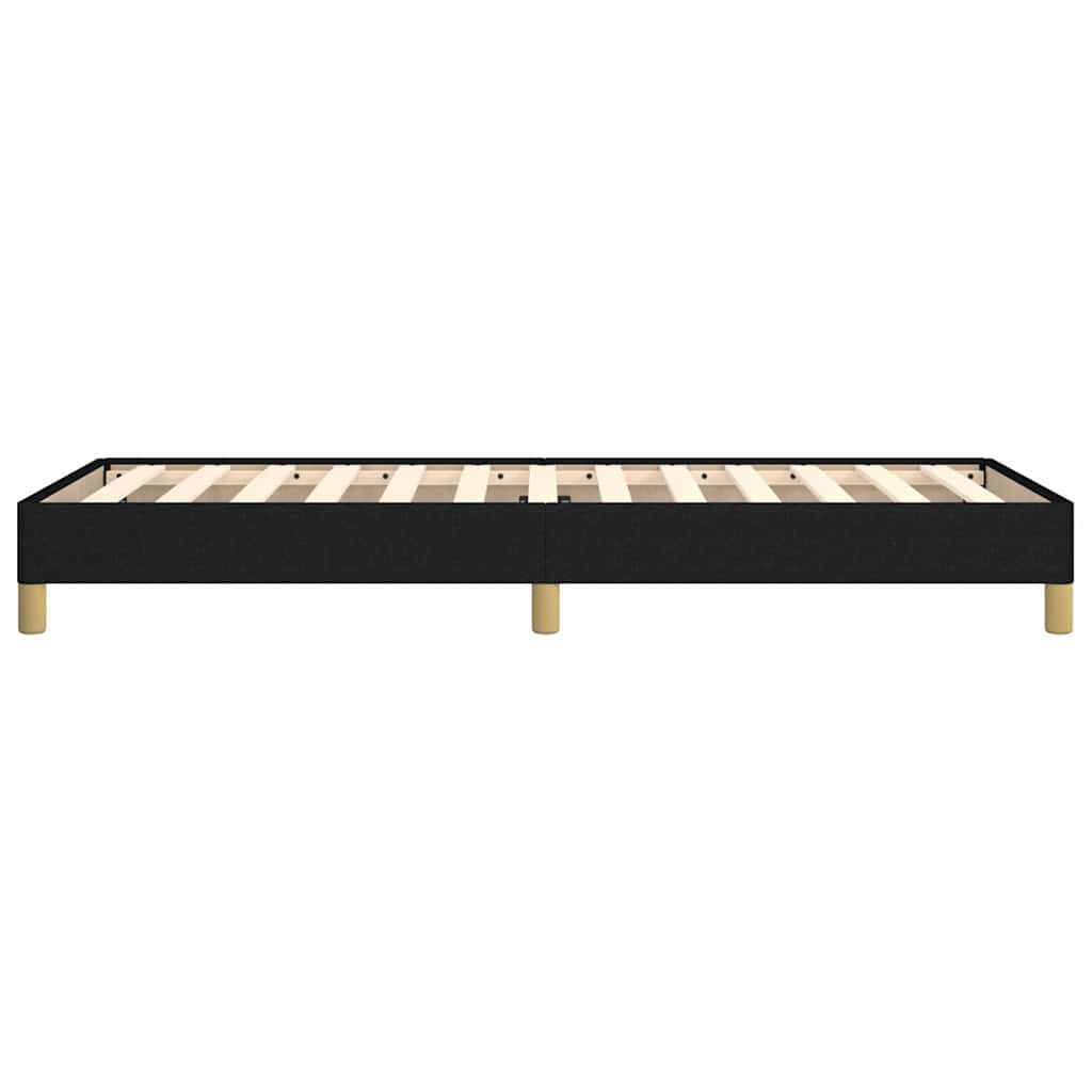 Giroletto senza Materasso Nero 100x200 cm in Tessuto