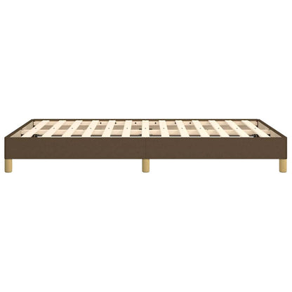 Giroletto senza Materasso Marrone Scuro 120x200 cm Tessuto