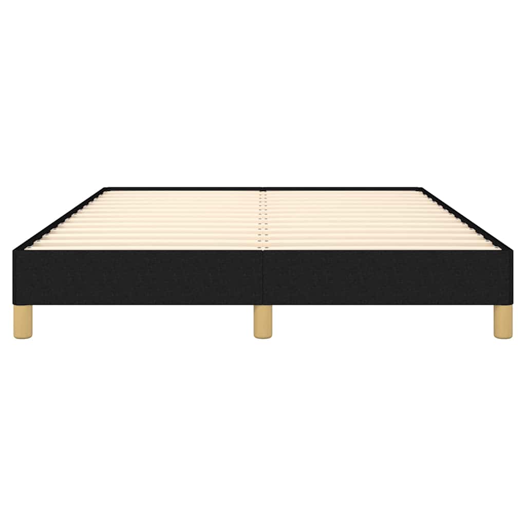 Giroletto senza Materasso Nero 140x190 cm in Tessuto