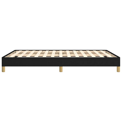 Giroletto senza Materasso Nero 140x200 cm in Tessuto